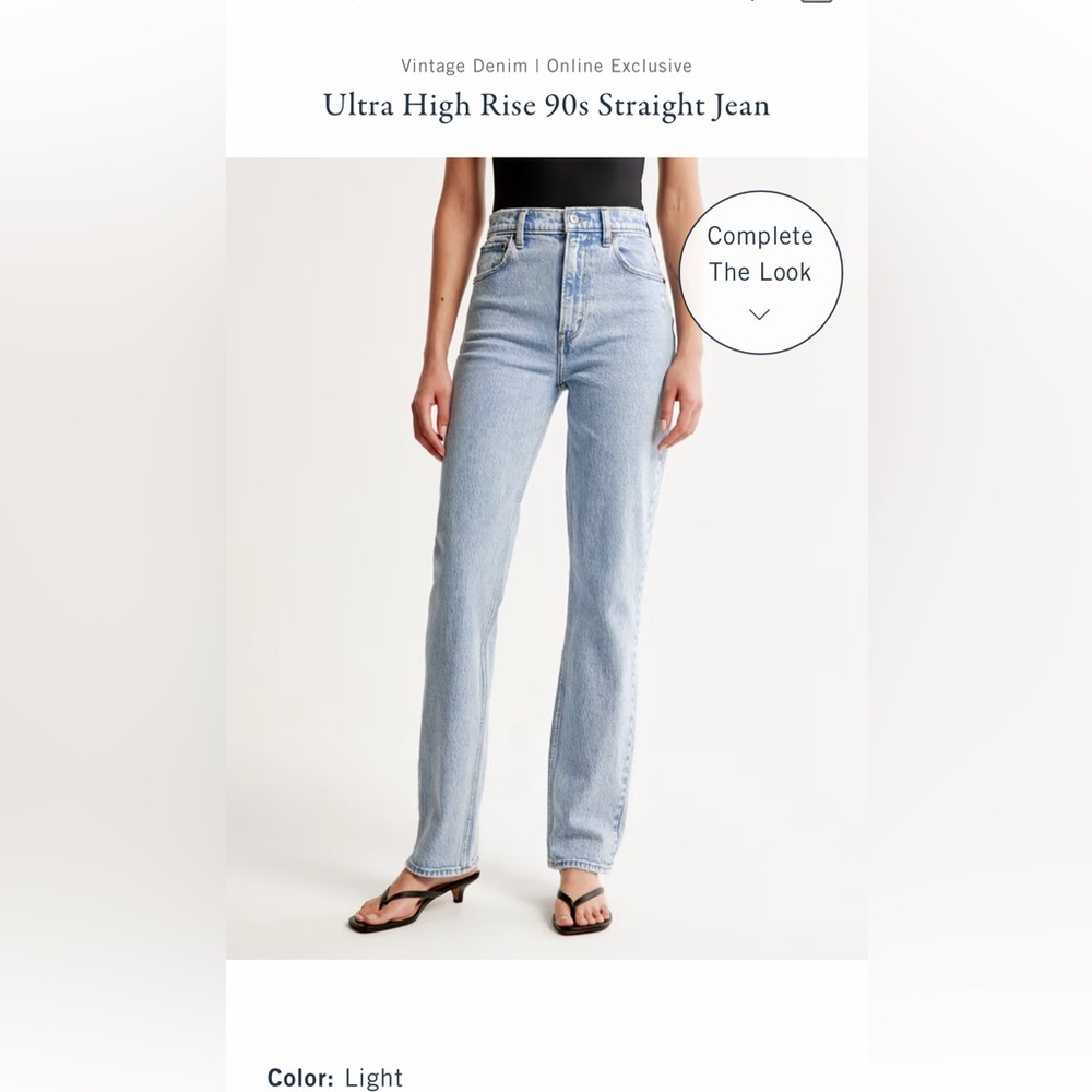 Ultra High Rise 90s Straight Jean